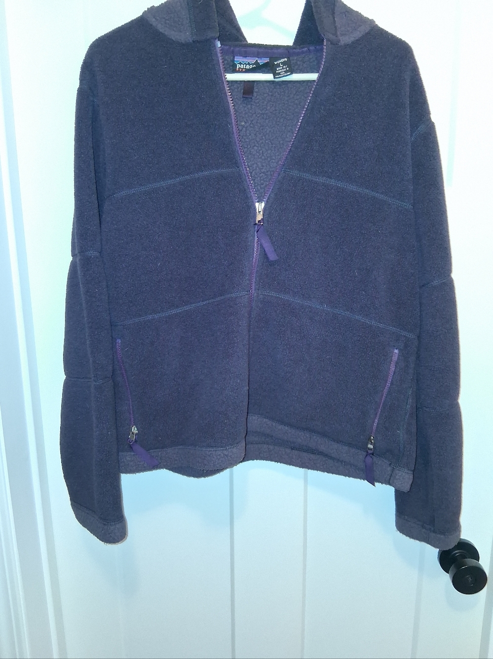 Patagonia Dark Purple Synchilla Zip Hoodie Womens Size Large